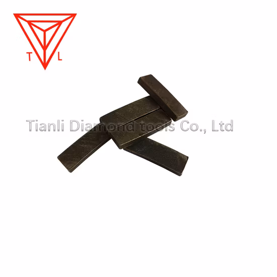 Segmentos de herramientas de corte de hoja de sierra de diamante para corte de roca de minería de mármol